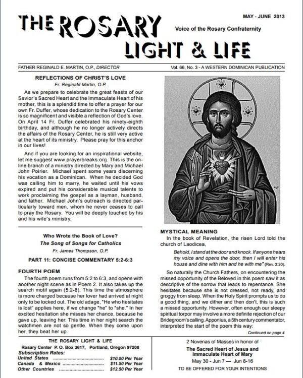 GIFTS OF THE HOLY SPIRIT: VIII – MAY/JUNE 2013