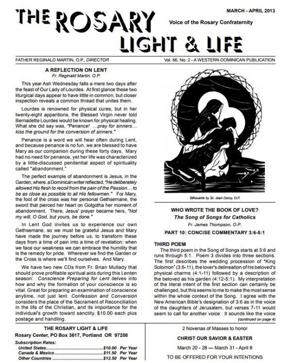 GIFTS OF THE HOLY SPIRIT: VII – MARCH/APRIL 2013