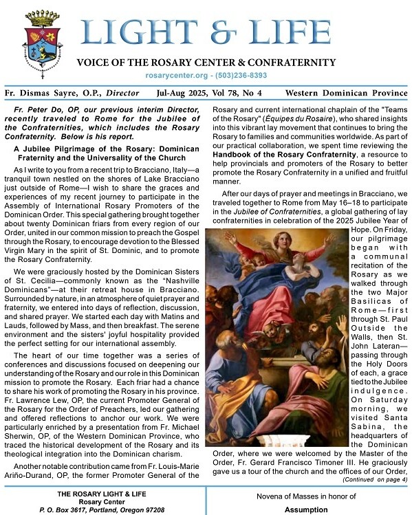 Is God just, holy, and merciful? / Rosary Confraternity Report - V78n4 - July-Aug 2025